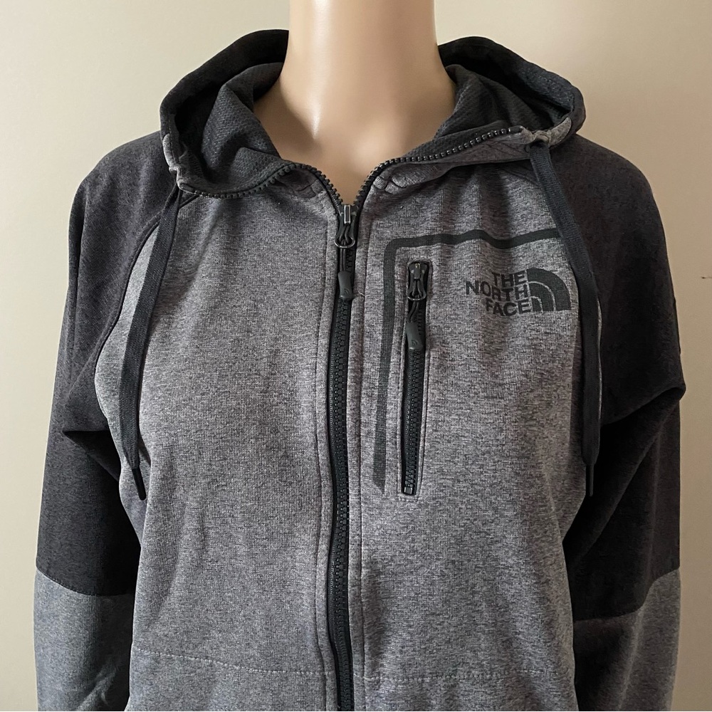 The North Face Charcoal and Black Full-Zip Hooded jacket, men’s small